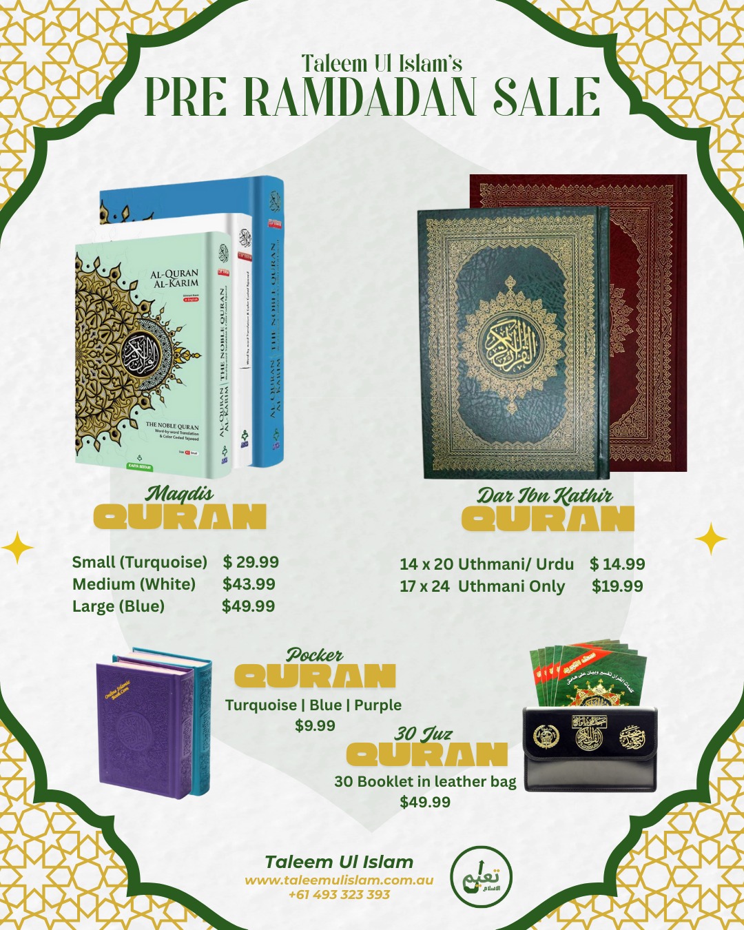 Taleem Ul Islam’s Pre-Ramadan Sale